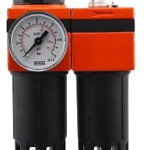 منظم وفلتر تنقيه ومزيت 1/4"   FR+LM1/4  كبايتان بدرع حمايه