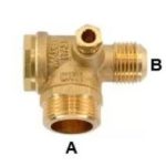بلف عدم رجوع  نحاس دكر3/4"*1"  دكر
